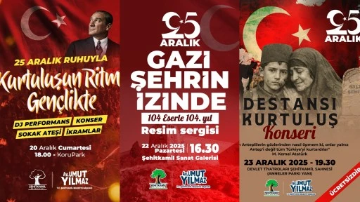 Şehitkamil'de 25 Aralık coşkusu yaşanacak