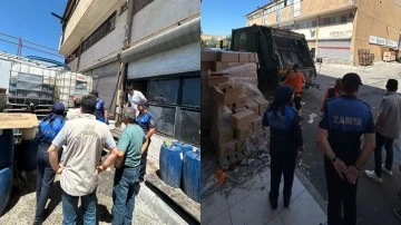 Şehitkamil’de 4 ton bozuk gıda ürünü imha edildi!