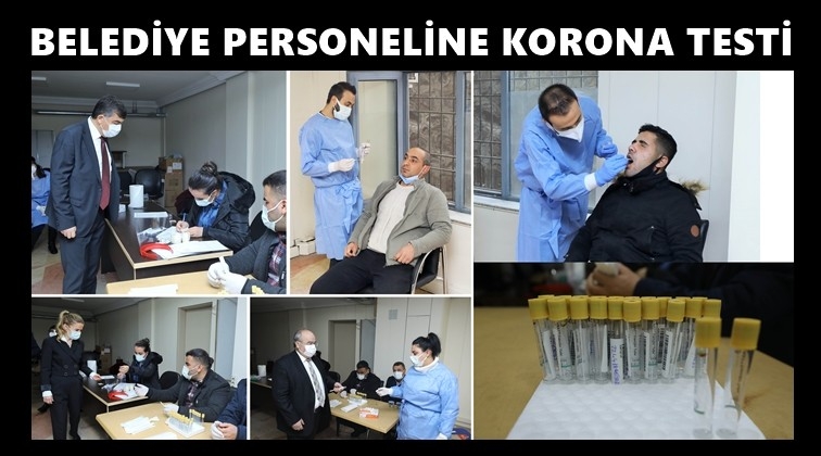Şehitkamil personellerine Kovid 19 testi