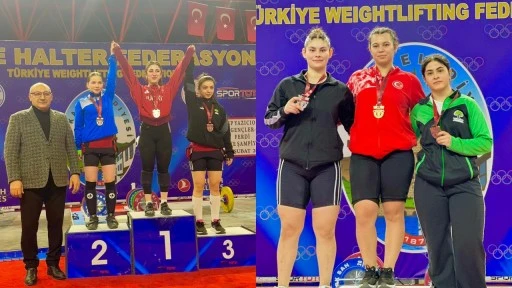 Şehitkamil sporcuları Halter Şampiyonası&rsquo;nda T&uuml;rkiye 3&rsquo;&uuml;nc&uuml;s&uuml;