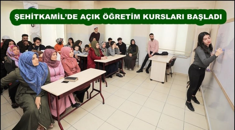 Şehitkamil'de a&ccedil;ık &ouml;ğretim kursları başladı
