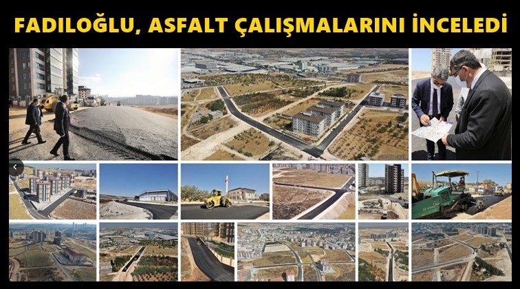 Şehitkamil'de asfalt &ccedil;alışmaları ediyor...