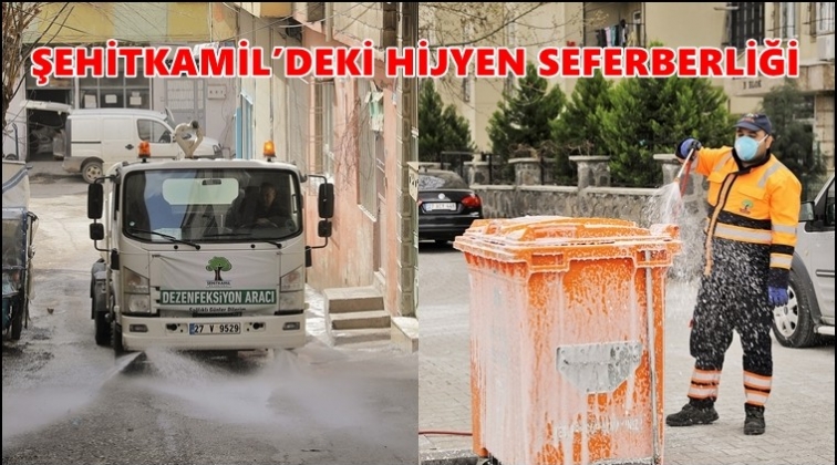 Şehitkamil'de dezenfekte &ccedil;alışmaları hız kazandı