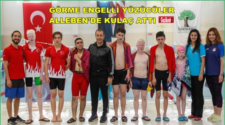 Şehitkamil'de Görme Engelliler Yüzme Yarışması