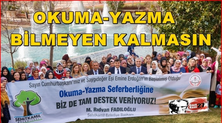Şehitkamil'de okuma-yazma seferberliği
