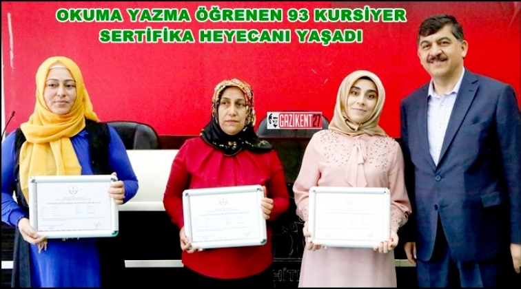 Şehitkamil'de sertifika sevinci