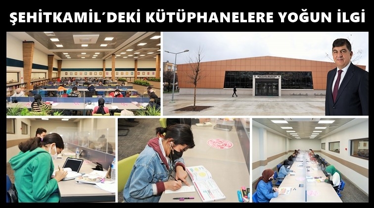 Şehitkamil'deki k&uuml;t&uuml;phanelere yoğun ilgi