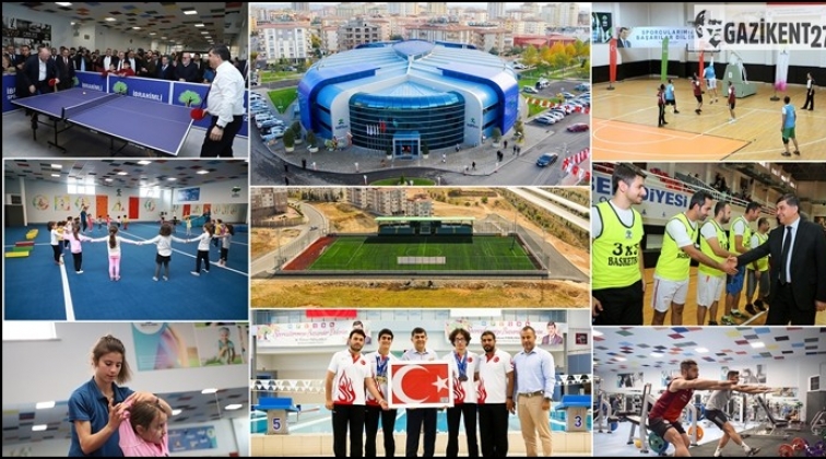 Şehitkamil'den 24 farklı spor tesisi
