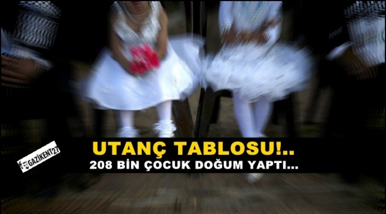 Sekiz yılda 208 bin &ccedil;ocuk doğum yaptı!.