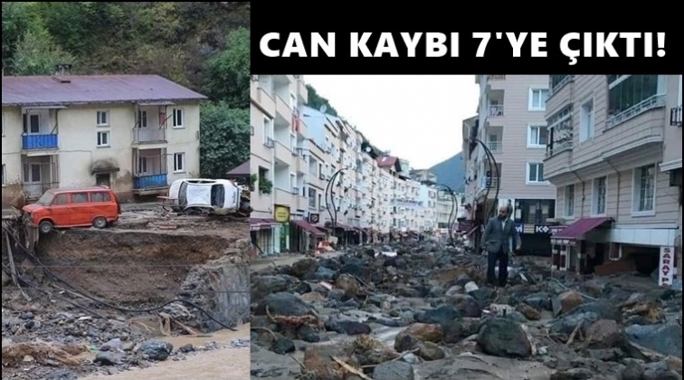Sel felaketinde can kaybı 7&rsquo;ye y&uuml;kseldi