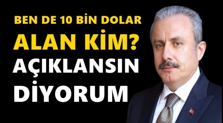 Şentop'tan '10 bin dolar alan siyaset&ccedil;i' a&ccedil;ıklaması