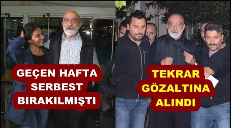 Serbest bırakılan Ahmet Altan g&ouml;zaltına alındı!
