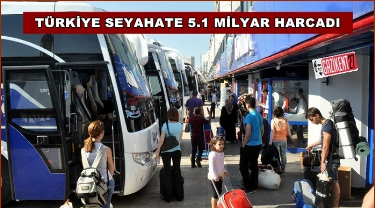 Seyahat için 5.1 Milyar Dolar harcadık