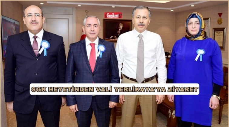 SGK İl M&uuml;d&uuml;r&uuml;, Vali Yerlikaya'yı ziyaret etti