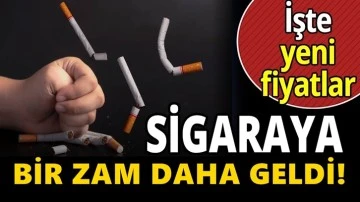 Sigaraya bir zam daha geldi!