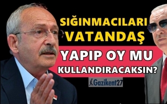 Sığınmacıları vatandaş yapıp oy mu kullandıracak?
