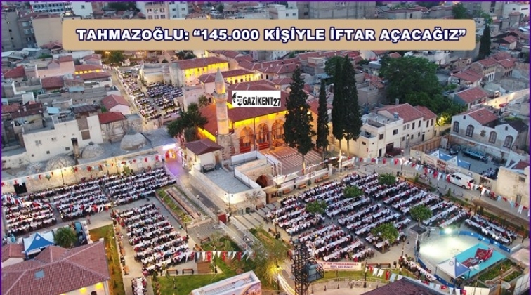 Şıh Meydanı&rsquo;nda 145.000 kişiye iftar yemeği