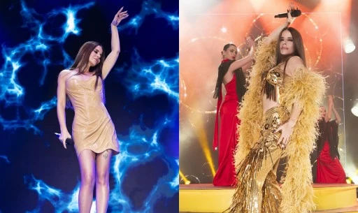 Simge Sağın g&ouml;z kamaştırdı...