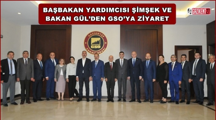 Şimşek ve G&uuml;l'den GSO'ya ziyaret