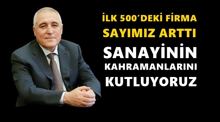 Şimşek&rsquo;ten İSO 500&rsquo;e giren firmalara kutlama