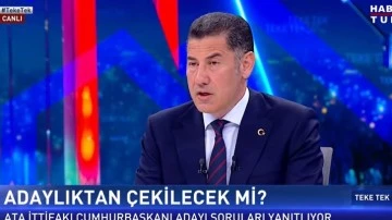 Sinan Oğan: Kimse &ccedil;ekilmemizi beklemesin...
