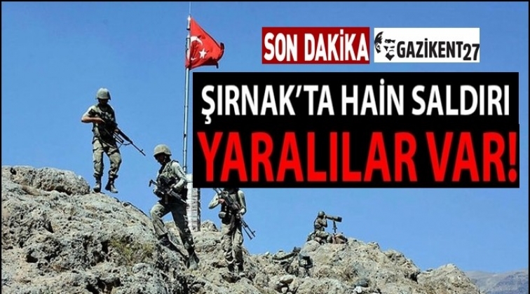 Şırnak&rsquo;ta ter&ouml;r saldırısı yaralılar var!
