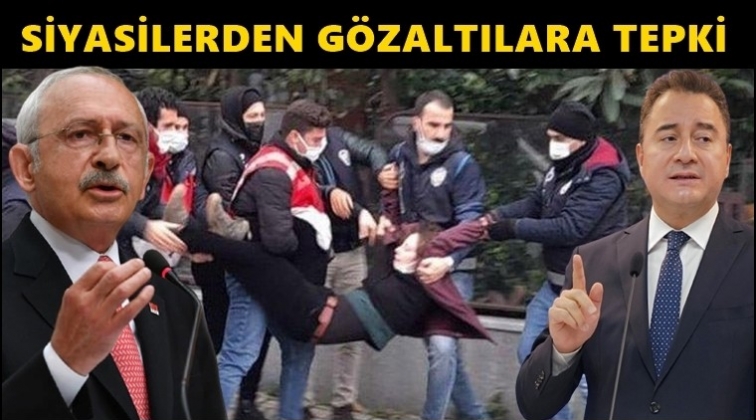 Siyasilerden Boğazi&ccedil;i g&ouml;zaltılarına tepki...