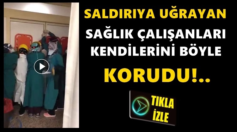 Skandal g&ouml;r&uuml;nt&uuml;ler! Hastaneyi bastılar!