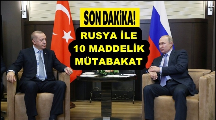 So&ccedil;i zirvesinde 10 maddelik m&uuml;tabakat