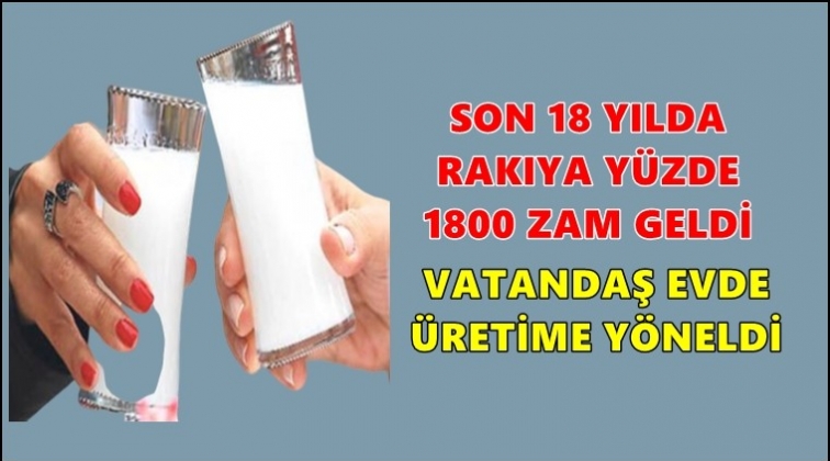 Son 18 yılda rakıya y&uuml;zde 1800 zam geldi