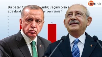 Son ankette Kılı&ccedil;daroğlu, Erdoğan'a 5.6 puan fark attı!