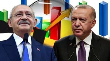 Son ankette Kılı&ccedil;daroğlu, Erdoğan'a 7 puan fark attı!