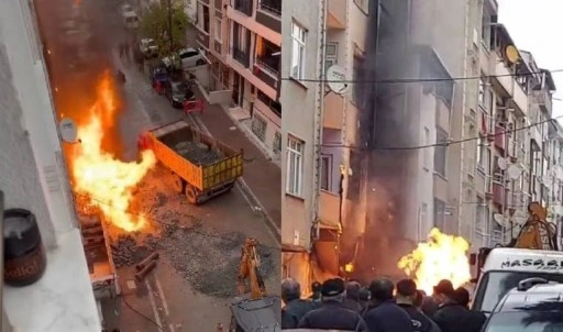 Son dakika... Esenyurt'ta 4 katlı binanın önünde doğal gaz patlaması!
