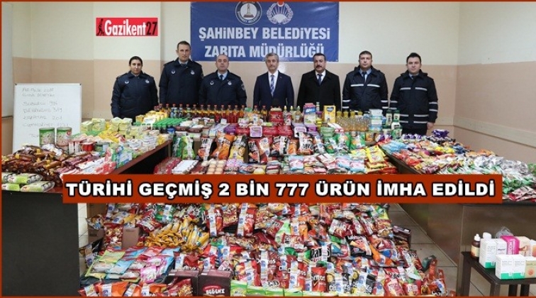 Son kullanma tarihi ge&ccedil;miş gıda &uuml;r&uuml;nleri imha edildi