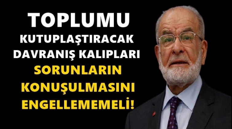 'Sorunların konuşulmasını engellememeli'