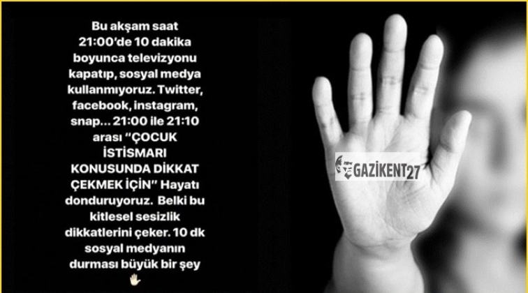 Sosyal medyada &ccedil;ocuk istismarına karşı eylem