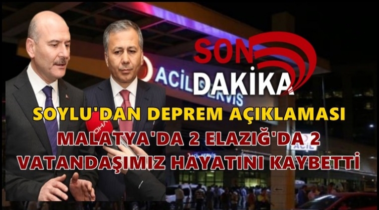 Bakan Soylu: 4 &ouml;l&uuml; 84 yaralı