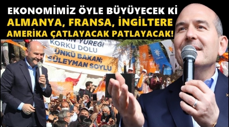 Soylu, Afyonkarahisar'da se&ccedil;im mitingi yaptı...