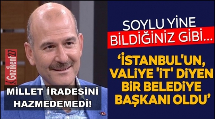 Soylu bildiğiniz gibi...