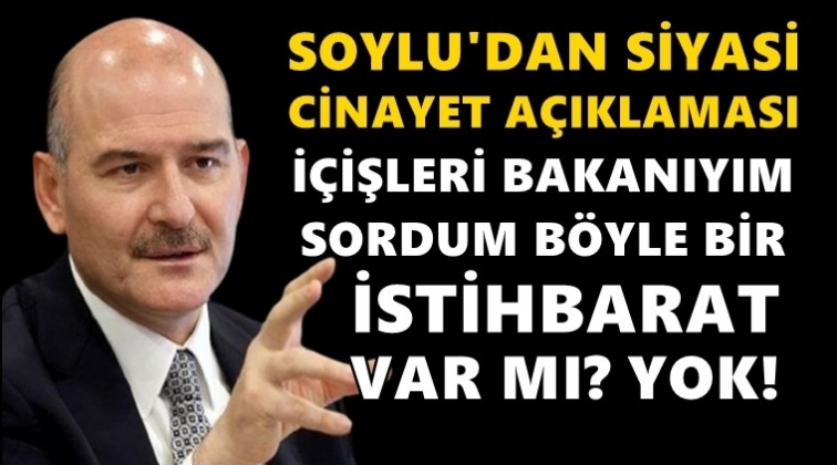 Soylu: Bu bir FET&Ouml; taktiğidir...