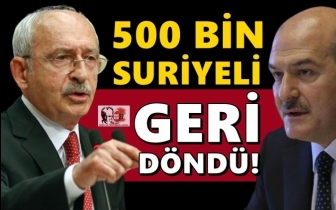 Soylu: Bug&uuml;ne kadar 500 bin Suriyeli geri d&ouml;nd&uuml;!