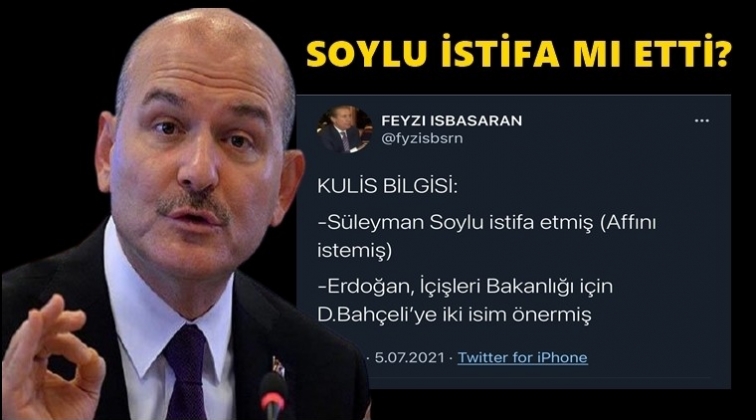'Soylu istifa etti'&nbsp;iddiası sosyal medyayı karıştırdı!