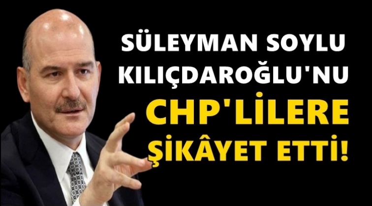 Soylu, Kılı&ccedil;daroğlu'nun hedef aldı!..