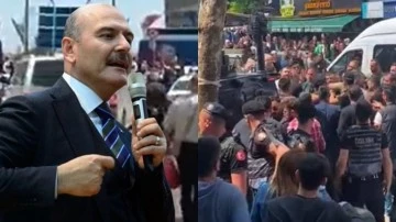 Soylu, protesto eden yurttaşlara PKK'lı dedi, oh çekti!