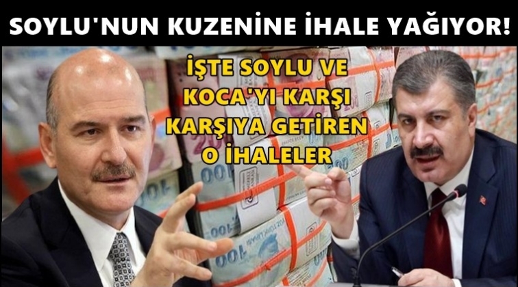 Soylu ve Koca&rsquo;yı karşı karşıya getiren ihaleler...