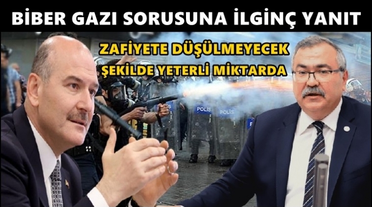 Soylu'dan biber gazı sorusuna ilgin&ccedil; yanıt!