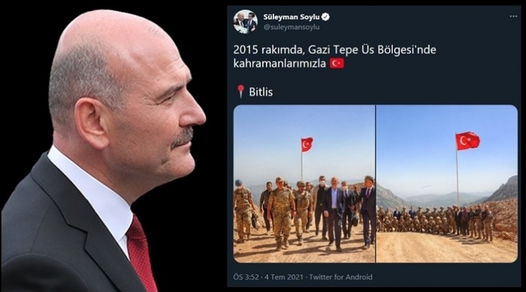 Soylu'dan fotoğraflı mesaj...