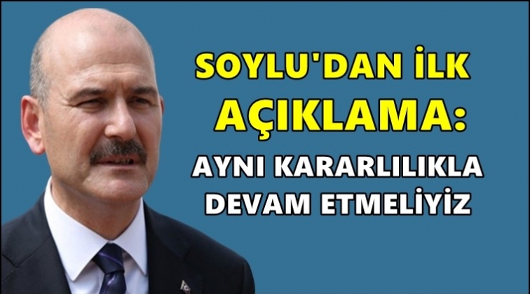 Soylu&rsquo;dan ilk a&ccedil;ıklama&hellip;