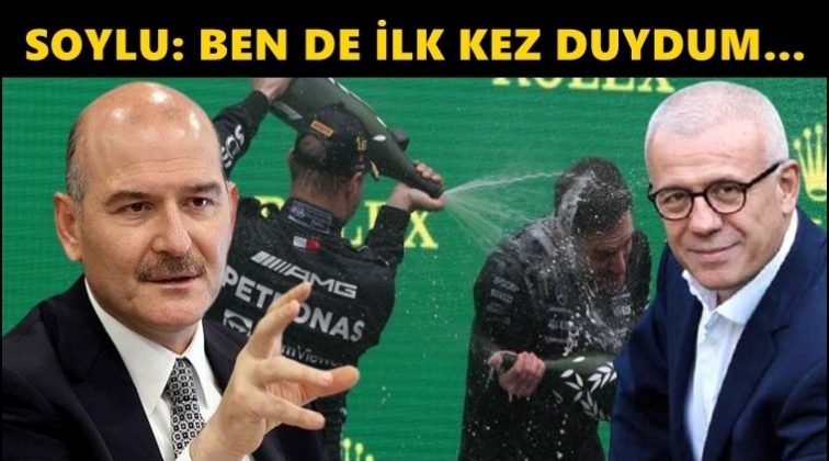 Soylu'dan 'şampanya' iddiasına yanıt!