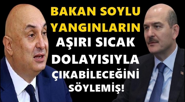Soylu'dan yangınlarla ilgili ilgin&ccedil; yorum...
